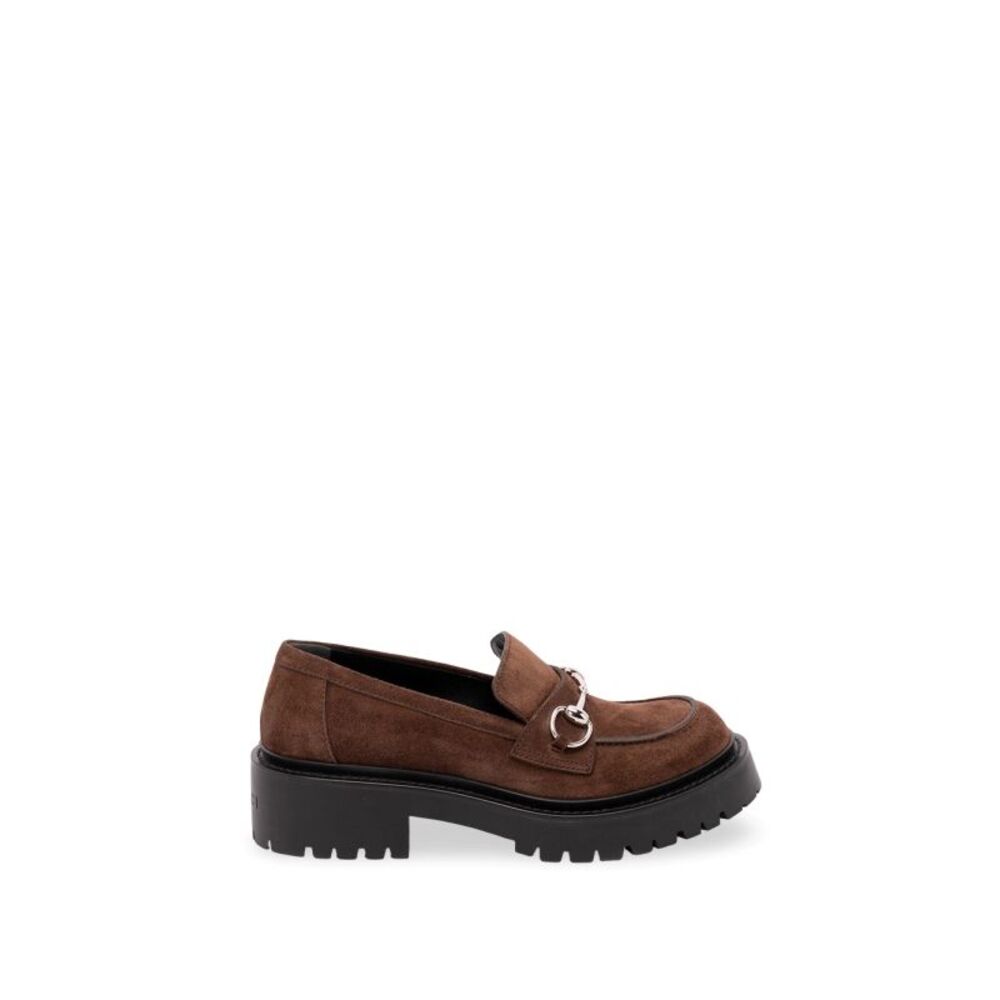 Gucci Women Loafers With Horsebit And Lug Sole